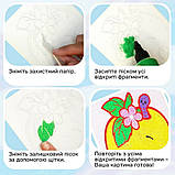 Дитячий набір для творчості картини з піску 9 в 1 KP-004 на картоні, фото 3