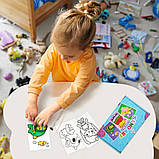 Дитячий набір для творчості картини з піску 9 в 1 KP-004 на картоні, фото 7
