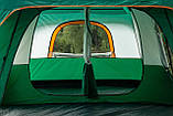 Намет з тентом кемпінговий на 6-8 осіб 330*220*185см зелений, фото 4