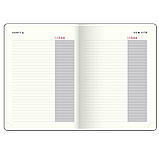 Щоденник датований BUROMAX 2026, ф.A5 BRAVO, синій, штуч. шкіра/поролон, фото 10