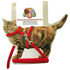 CROCI шлея і повідець для котів нейлон 19 - 31 х 0,8 см / 120 х 0,8 см