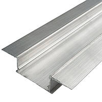 Алюмінієвий профіль для лед стрічки LSG40 в гіпсокартон під штукатурку 3м Неанод (ціна 1 м)