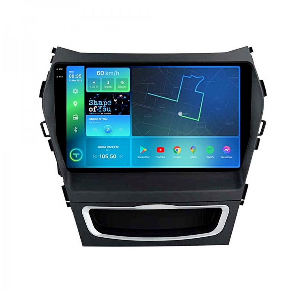 Штатна магнітола Android Hyundai Santa Fe 2013-2017, Автомагінтола 2DIN 2/32, навігатор, автомагнітола з андроїд, фото 1