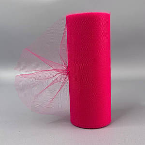 Фатін у рулонах 15 см, моток 20 м - малиновый яскравий