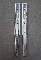 Телескопічні направляючі меблеві посилені 300 мм LUX з дотяжкою на підшипниках до 40 кг.