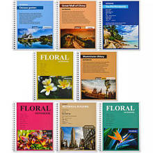 Блокнот B5 Color "KRAFT" 80арк., клітинка, спіраль TR5680K MZOPT