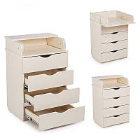 Комод-пеленатор ванільний для новонароджених комод з пеленальним столиком дитячі меблі 600 DSK-602