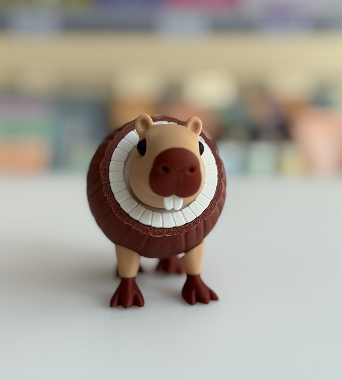 Бурбалоні Лулілолі Burbaloni Luliloli Капібара у кокосі іграшка-мем Italian Brainrot Італійські меми персонаж TikTok 13 см, фото 1