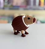 Бурбалоні Лулілолі Burbaloni Luliloli Капібара у кокосі іграшка-мем Italian Brainrot Італійські меми персонаж TikTok 13 см, фото 2