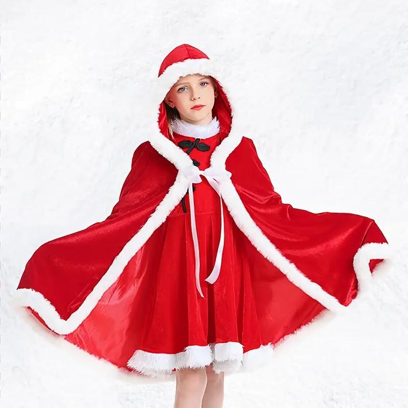 Новорічний червоний Плащ Санта жіно чий, фото 1