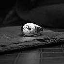 Каблучка печатка перстень чоловічий сталевий SPIDER 20 з нержавіючої сталі з Павуком, фото 3