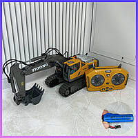 Дитяча машина екскаватор на радіокеруванні BC1037 кар'єрний із рухомим ковшем підсвітка