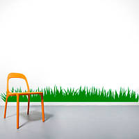 Декоративна вінілова наклейка Трава (наклейка на плінтус самоклеюча плівка ПВХ) матова 950х120 мм