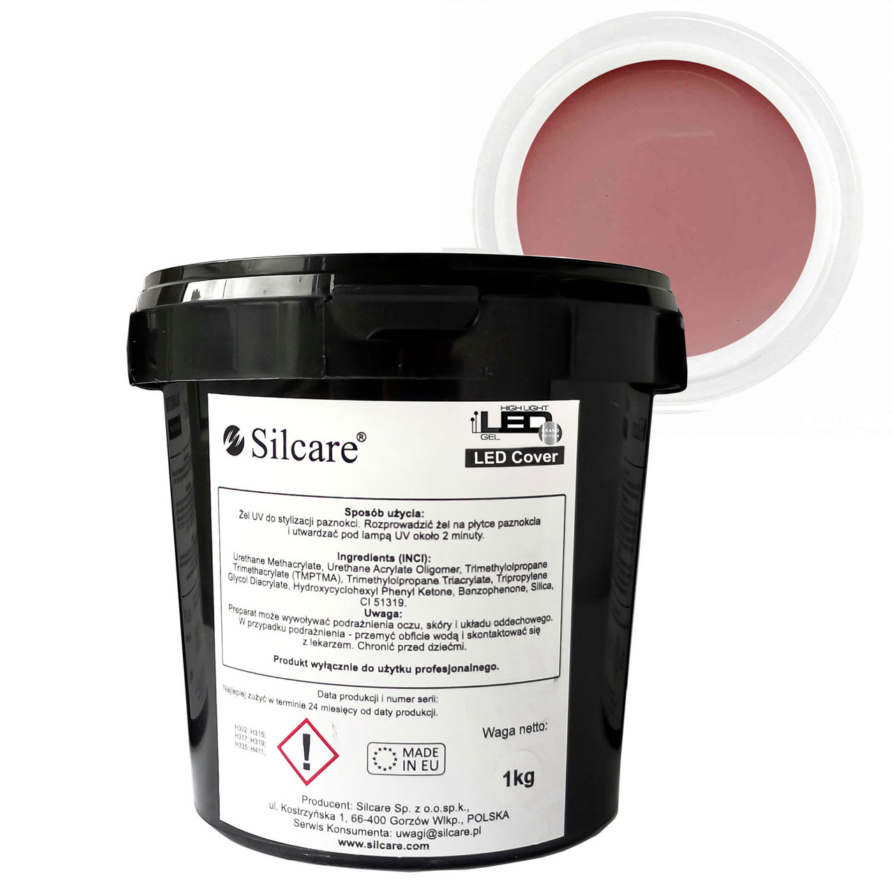 Гель Silcare Силкар LED Cover 1 кг (BP free), фото 1