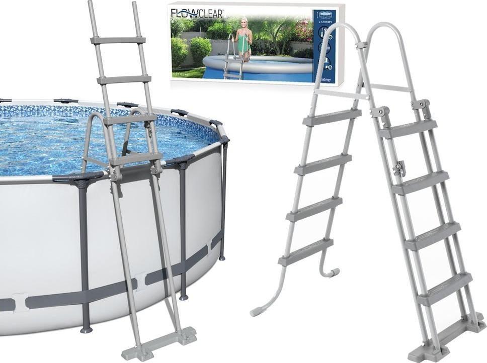Бествей Бествей Безпечна драбина для басейну 122 см 58331