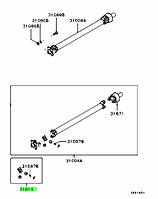 Хрестовина карданного валу GMB GUM81L 63.80х25.00 L200 Pajero 1990-2004 OEM MR196837