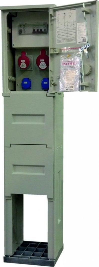 Щит Incobex Construction на фундаменті (2x2P+Z 1x16A/5P 1x32A/5P) RB2/2/F W6019-1218-005