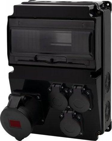F-Elektro Black щиток LAGO 10M SCENIC - розетки прямі 16A/5P, 3x230V F3.2665