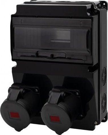 F-Elektro Black КРУ LAGO 10M SCENIC - розетки прямі 2x32A/5P F3.2662