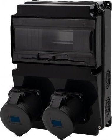 F -Electro Black Switchgear Lago 10m Scenic - Прямі розетки 16A/3P, 32A/3P F3.2887