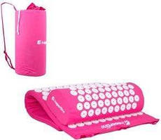 Набір для точкового масажу inSPORTline, килимок і подушка Alavea, рожевий