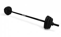 Zipro Barbell Body Pump Black з набором гир 20 кг