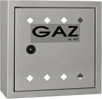 Газова коробка Weba для клапана, 300x300x150, метал, стіна - сірий