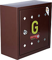 Газова коробка Weba для клапана, 300x300x150, метал, стіна - коричневий