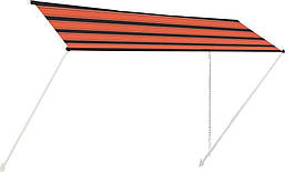 Vidaxl Rolled Tnalk, 400x150 см, помаранчевий-коричневий