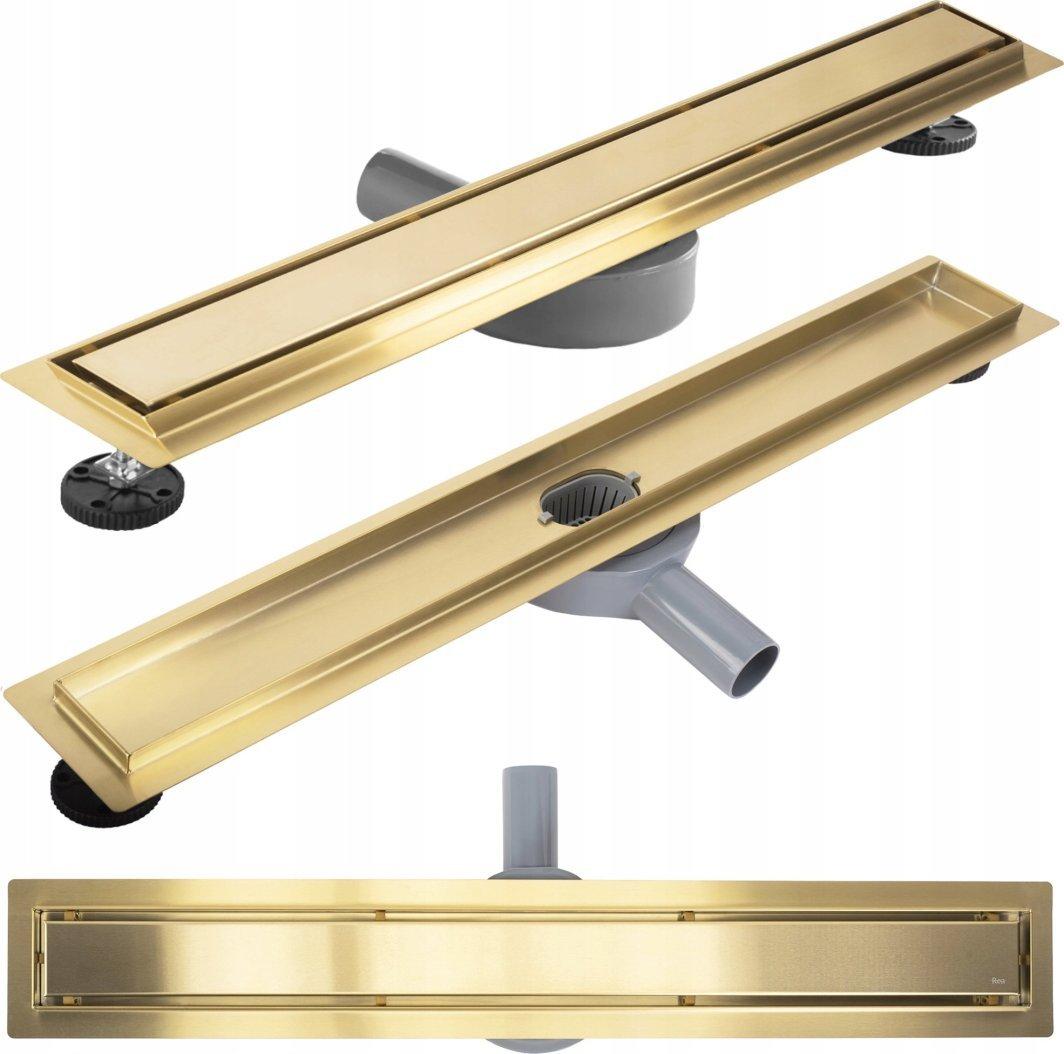 REA-G2702 / REA / NEOX PRO / ЛІНІЙНИЙ ДРЕНАЖ 700 ЩІТКОВЕ ЗОЛОТО /