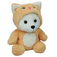 М'яка іграшка Копиця "Ведмедик в капюшоні кіт" 00004-41, фото 2