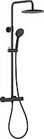 Душовий набір KFA Moza з тропічним душем з термостатичним змішувачем, чорний (5736-910-81)