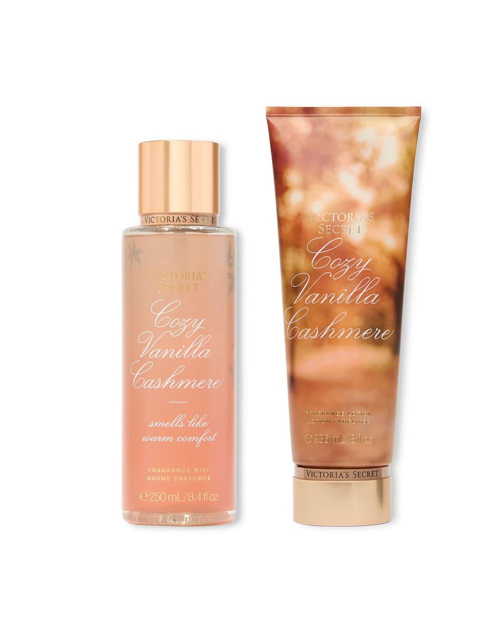 Набір для тіла Cozy Vanilla Cashmere Victoria's Secret міст та лосьйон 1159842500 (Коричневий 236 ml/250 ml), фото 1