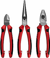 Milwaukee НАБІР ЩИПЦІВ MILWAUKEE 3 шт.(УНІВЕРСАЛЬНИЙ 180мм, БІК 160мм, ДОВГИЙ 205мм)