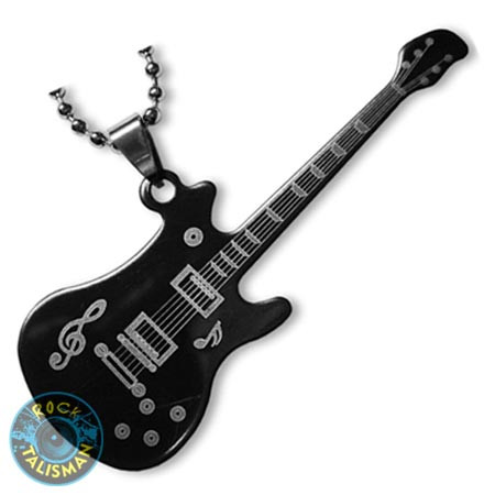 Кулон Гітара чорний ST37