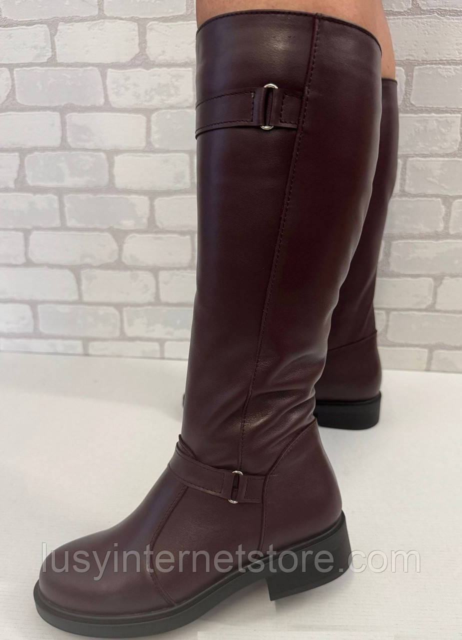 Чоботи жіночі на підборі зимові від виробника ШТ25-4216-1, фото 1