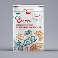Борошно пшеничне покращеної якості Cooker 2 кг білок 13
