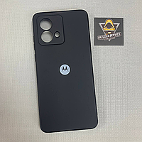 Чохол з логотипом Motorola G84 | Протиударний | Soft Touch | Чорний