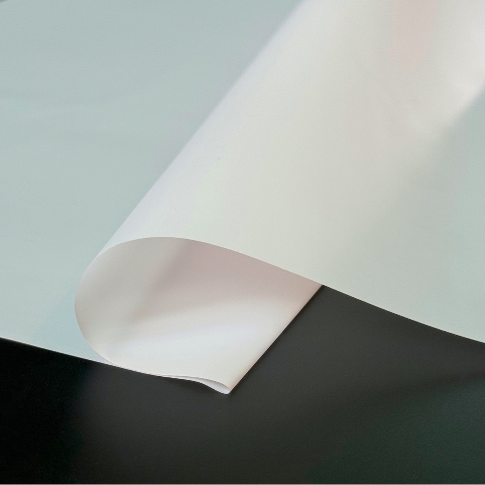 Флористична калька плівка для упаковки квітів, матова напівпрозора, 56х56 см, ніжно-рожева (20 листів), фото 1