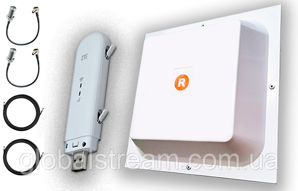 Повний комплект 4G/LTE/3G WiFi Роутер ZTE MF79U (Укр +rus. меню) + MiMo антеною 2×17 dbi