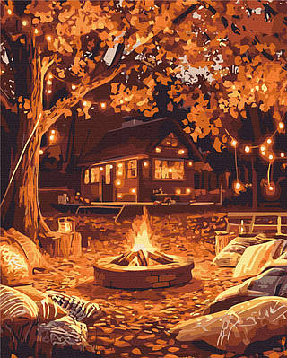 Картина за номерами 40×50 см Осіння естетика Brushme BS54402