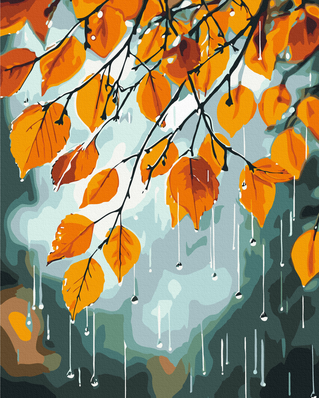 Картина за номерами 40×50 см Осінній дощ Brushme BS54393, фото 1