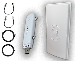 Повний комплект для 4G/LTE/3G c ZTE MF79U (укр +rus) + Антена планшетна MIMO 2×24dbi (48 дб) 698-2690 МГц