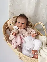 Кукла Реборн Девочка Reborn Baby Doll с аксессуарами 48 см винил силикон можно купать