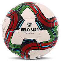 М'яч футзальний розмір 4 VELOSTAR SHINE FB-4496 білий
