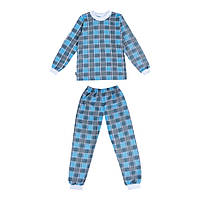 Піжама дитяча тепла для хлопчика GABBI ТЕПЛА-2 на зріст 80 Бірюзовий (10917)