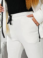 Жіночий теплий спортивний костюм з двостороннього флісу (Батал), фото 7