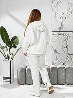 Жіночий теплий спортивний костюм з двостороннього флісу (Батал), фото 10