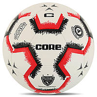 М'яч футзальний розмір 4 CORE PROF FB-4154 білий-червоний