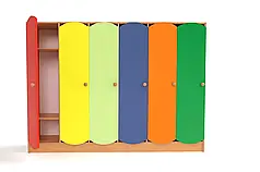 Шафа для дитячого одягу 6-секційна в сад DS-92